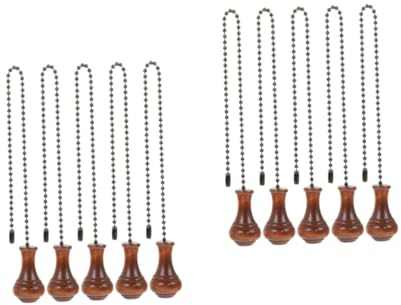 Housoutil 10 STK Deckenventilator-Lichterkette Kettenverzierung des Deckenventilators Deckenleuchte Lüfterkette Verlängerung Der Zugkette Für Deckenventilatoren Fächer Zubehör Lampen Hölzern