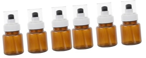 6 Pièces Un Verre Bouteilles De Lotion Mini-Lotion De Liquide Flacon Pompe à Mousse Flacon Pompe Portatif De Détergent Voyage Massage De