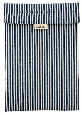 Koala Eco Friendly Porte-Sandwich en Coton Biologique 26 x 17,5 cm Bleu