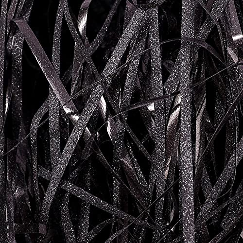 Relleno Para Cajas Regalos, 100G Papel Triturado Para Relleno Shredded Paper Virutas Embalaje Paja Adecuado Para Bricolaje, Cajas De Regalo, Cestas De Regalo, Decoraciones, Regalos Navideños (Negro)