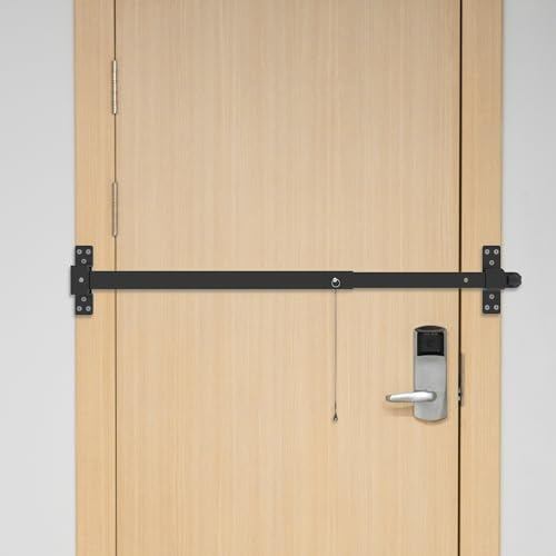 LARIFULL Heavy Duty Security Bar/Barricade - Adjustable for 32-40 Wide Internal Doors - Universal Theft Protection Door Brace for Home Protection & Room Safety