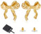 Bow Earrings Gold，Goldene Ohrringe Damen，Schleifen Ohrringe Schleifen Schmuck Frauen，Earrings for Women Clean Girl Aesthetic