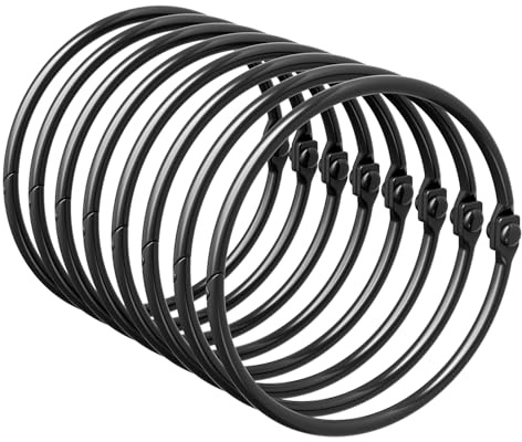 Bathway Shower Curtain Rings, Bathway Shower Curtain Hooks, Black Shower Curtain Rings Rust Proof, Anti-Drop Shower Rings for Curtain, Shower Hooks for Shower Curtain Rod Bathroom Curtain Rings