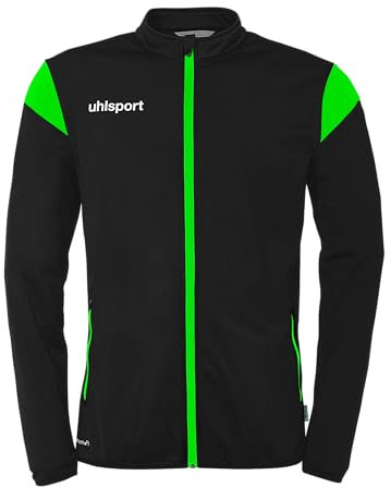 uhlsport Unisex Squad 27 Classic Sport-Jacke, Schwarz/fluo Grün, 128 EU