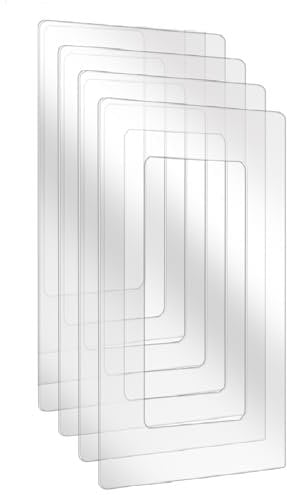 Beekeg 4 Stücke lichtschalter Schutz,wandschutz für lichtschalter,Tapetenschutz für Steckdose und Lichtschalter,steckdosenblende für jedes Schalterprogramm-Weiß 4er 3-fach