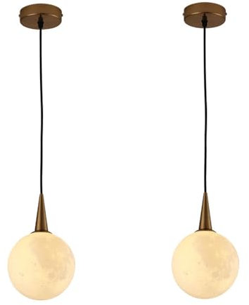 WgGUIF Modern Brief Pendant Lights,Planet Glass Hanging Light,Metal Fittings Ceiling Lamps,Rope Adjustable Chandelier,G9 Base Light Fixtures,for Living Room,Bed Room,Kitchen Island