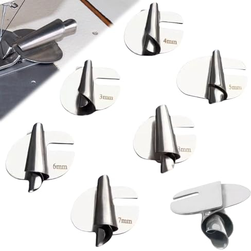 Bzzerumy Rollsaumfuß, Metall, Säumenadel, BZZC0525LXZJuanBianQian, Nähmaschinen Zubehör, Nähmaschine Anfänger, Schneiderkreide, Nähen, Stickmaschine, Endlosreißverschluss mit Zipper