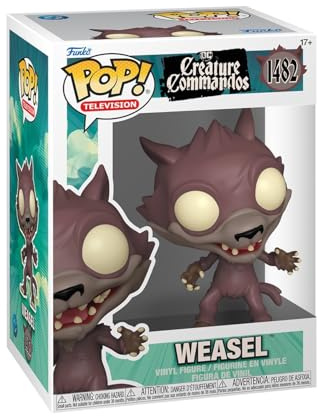 Funko POP! TV: Creature Commandos - Weasel - DC Comics | Offizielles Superheroes Merch - Vinyl Sammelfigur als Regal Deko - Geschenkidee zum Geburtstag für Fans und Sammler