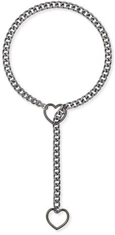 CEAeis Herz-O-Ring-Schlupfkette für Damen, Loveshackles-Herz-Schlupfkette, Herz-Schlupfkette für Damen, verstellbare O-Ring- oder Herz-Schlupfkette (Style -A)