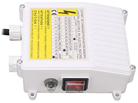 Steuerung für Brunnen Caja de Control Paraa Sumergible 1 Tiefbrunnenpumpen-Steuerkasten 3,0 PS Tauchschalter-Controller 2,2 KW 70 Uf 20 A – Zubehör für Haushaltswasserpumpenteile