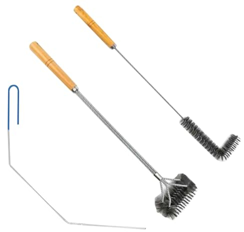 Deep Fryer Cleaning Kit | Cleanout Rod for Fryers | Commercial Fryer Cleaning Tools | Fryer Cleaning Tools, Home Fryer Cleaning Set, Nylon Fryer Brush Perfect Use for Fryer Cleaning Wand