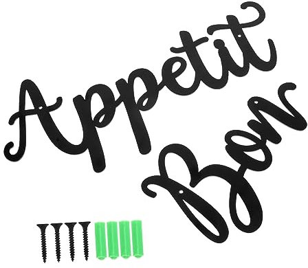 RORPOIR Alphabet-wandbehang Eisen-wandkunst Heimdekoration Esszimmer-ornament Wandkunst-