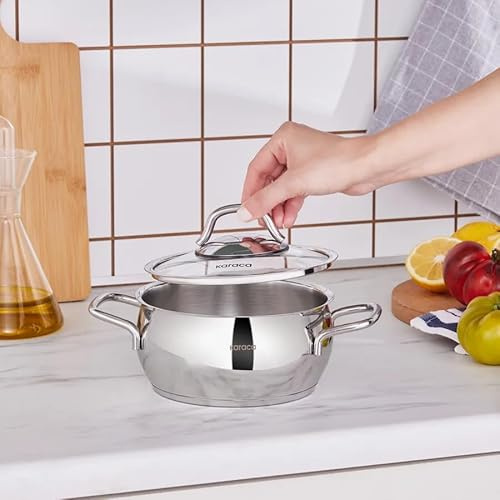 Karaca Emirgan Induktions Stahltopf Topf, 16 cm