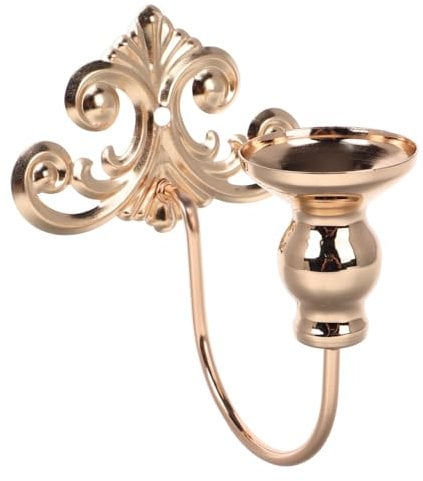 Zerodeko Wall Candle Sconces Metal Decorative Candle Holder Gold Iron Art Vintage Style for Living Room Dining Room Office