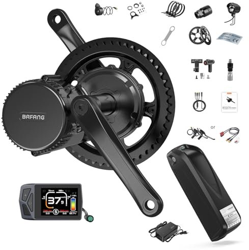 BAFANG BBS01B 250W 36V Moteur avec 36V13ah Downtube Batterie et LCD EKD01 Écran, Can Version kit de Conversion de Vélo Électrique pour VTT BB68mm-73mm