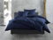 Zo!Home Mako-Satin Bettwäsche 155x220 cm Satinado Uni Navy Blue dunkelblau