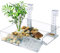 Sonnenplattform Schildkröten, Acryl Schildkröte Basking Platform, Hängende Sonnenplattform für Schildkröten, Aquarium Zubehör, Einstellbar, für Kleine Schildkröte, Kleine Reptilien, Wassertiere