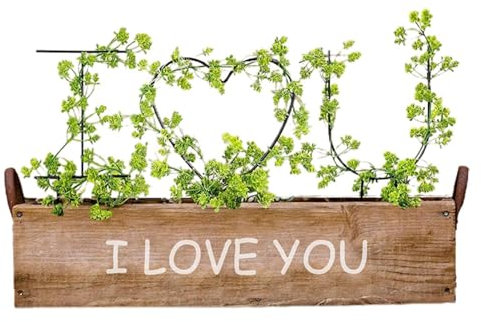 Mxshc Rankgitter für Kletterpflanzen - Deko Metall Herzform Rankgitter - Deko Klein Rankgitter für Reben Efeu Blumen Kletterpflanzen