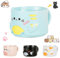 Tasse mignonne pour chat, tasses amusantes à café 300 ml, tasse en céramique drôle de cadeau pour chats, tasses empilables, tasses pour chat, pour lait, café, jus (bleu)