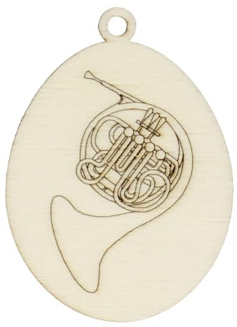 Osterei Instrument | Anhänger für Ostern aus Pappelholz (Horn)