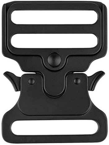 Xiciki Metal Buckle 50mm, Gürtelschnalle Herren, Robuste Metall-Schnalle für Ledergürtel, Taktisches Zubehör, Schnellverschluss-System mit Seitlicher Befestigung, Ideal für Outdoor, Rucksack, Mili