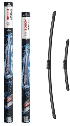 Bosch Aerotwin eA 404 S Front-Scheibenwischer - 700 mm und 340 mm | Set mit 2 Ersatz-Wischblättern und vormontiertem Multi-Clip-Adapter - in platzsparender Verpackung