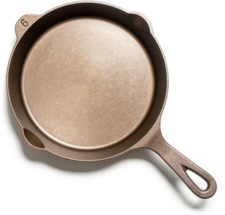 Lancaster Cast Iron No. 6 skillet - 8 3/4 inch diameter Pre-seasoned Frying Pan, Made in USA