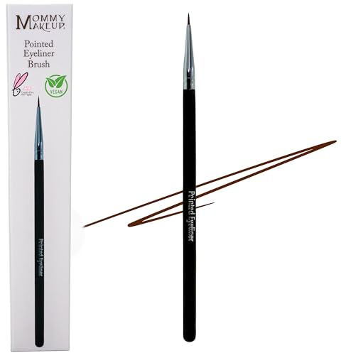 Pointed Eyeliner Brush - Ultra Thin Synthetic Vegan Bristles