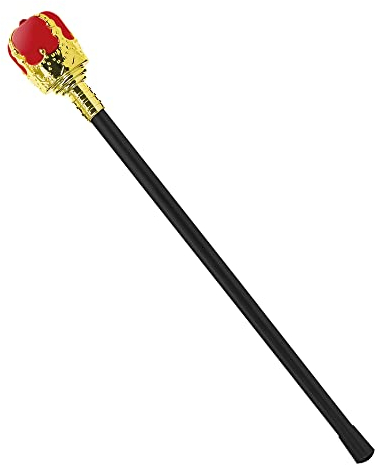 W WIDMANN MILANO Party Fashion - Zepter für Königinnen und Könige, 44 cm, für mittelalterliche Events, Karneval
