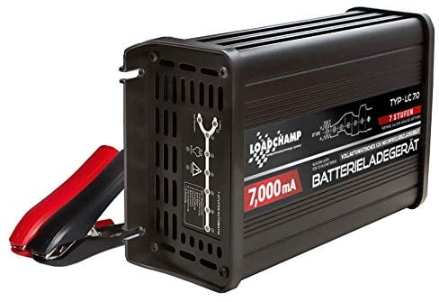 Loadchamp automatisches KFZ PKW Auto Batterie Ladegerät 12V Solar AGM Gel Calcium Batterielader 7A