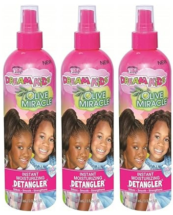 African Pride Dream Kids Olive Miracle Detangler 8oz (3 Pack) by African Pride