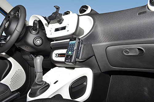 KUDA 1775 Halterung Kunstleder schwarz für Smart ForTwo/ForFour (W453) ab 2014