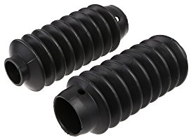 KOWALIT SET 2x Faltenbalg für Telegabel, schwarz - passend für ETZ und TS mit Ø35mm-Führungsrohr