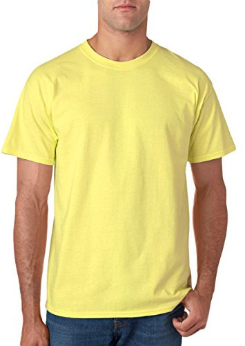 Gildan Mens Ultra Cotton Short Sleeve T-Shirt (XL) (Cornsilk)