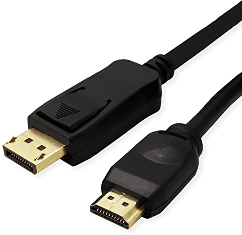 Value DisplayPort Cable DP Ultrahdtv St/St 1 m black 1 m