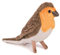 HANSA Plüschtier, Vogel, rot, Kehle (x2) 14 cm H