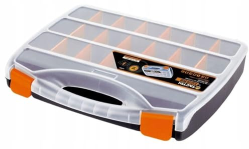 Tactix 320001 Organizer, 38 cm, schwarz/orange