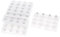 sourcing map Lady 3-Row 4 Position Hooks Eye Tape Bra Strap Extender 5 Pieces White One Size White One Size