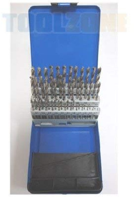 Engineers Fractional Drill Bit Set HSS 1-6mm in 0.1mm Increments 51pc AT020
