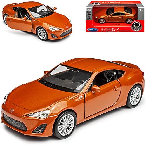 Welly T*o*y*o*t*a GT86 Coupe Orange Ab 2012 ca 1/43 1/36-1/46 Modell Auto