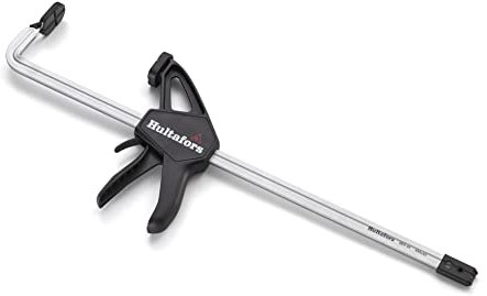 Hultafors Schnellspannzwinge QCX 30 (Spannweite 300 mm, Schnellspannvorrichtung, Schließkraft bis zu 120 kg, gehärtete Stange, Druckplatten mit Raupengummipads) 483240