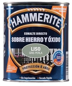 Hammerite Esmalte Liso Satinado, Gris Oscuro, 2.5 l (Paquete de 1)