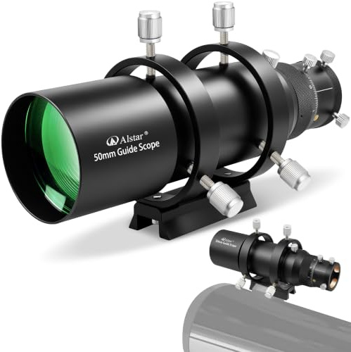 Alstar Guide Scope 50 mm Teleskop-Finder-Zielfernrohr, ausgestattet mit FMC-Objektiv und 3,2 cm Doppel-Helikal-Ausrichtung, kompakter Sucher und Führungsrohr-Kit für astronomische Teleskope und