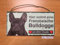 Türschild Französische Bulldogge (25) aus Holz Schild Hund deutsche Herstellung