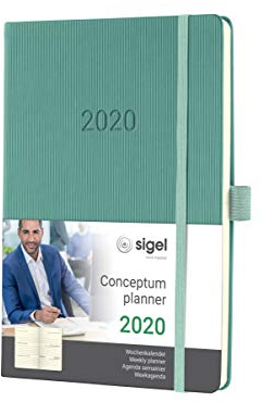 SIGEL C2070 Wochenkalender 2020, ca. A5, Hardcover, grün, Conceptum - weitere Modelle