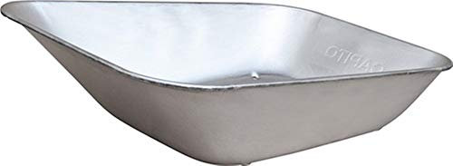 Praktica Schubkarrenmulde 85 l, verzinkt, Metall, Silber, Integrierte Mulde, Nutzwagen, Nutzlastwagen