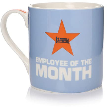 Gift Mug Plain Lazy Employee of The Month