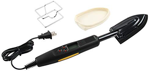 O'SKOOL Edge Banding Iron 100–200°C with Digital Display, Adjustable Heat Sealing Tool for Veneer & Tacking, °C/°F Switchable 110V, VL01