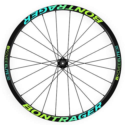 Komplettes Aufkleber-Set für Fahrradfelgen 29 Zoll Bontrager Kove Elite 30 WH06 Grad