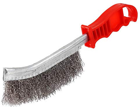 BLLBOO Cepillos - Cepillo Manual de Alambre Resistente Cerdas de Acero Inoxidable Herramienta de eliminación de Pintura oxidada Nuevo